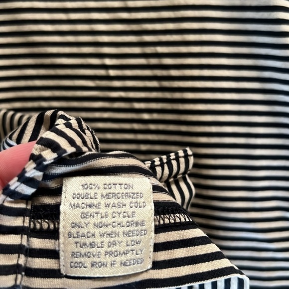 Peter Millar Vintage Double Mercerized Cotton Striped Polo Shirt Large Tall - Picture 8 of 10